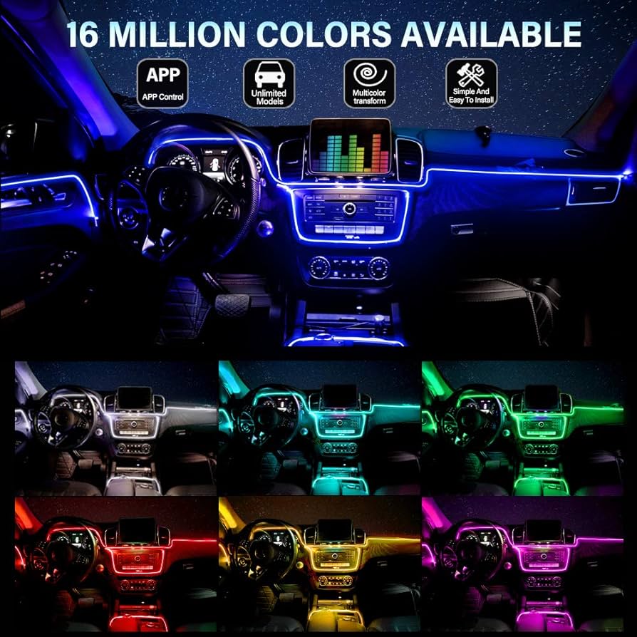 Neon Car LED Interior Ambient Lights