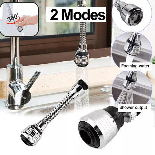 Kitchen Gadgets 2 Modes 360 Rotatable Bubbler High Pressure Faucet Extender